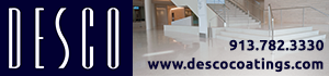Desco logo, phone number and website address