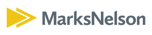 MarksNelson logo with yellow right pointing arrows