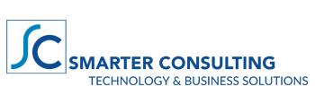 Smarter Consulting logo in blue font